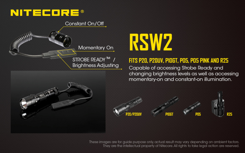 Nitecore RSW2 老鼠尾 P20 SRT6 SRT7GT 線控 鼠尾 尾線 開關 戰術尾控