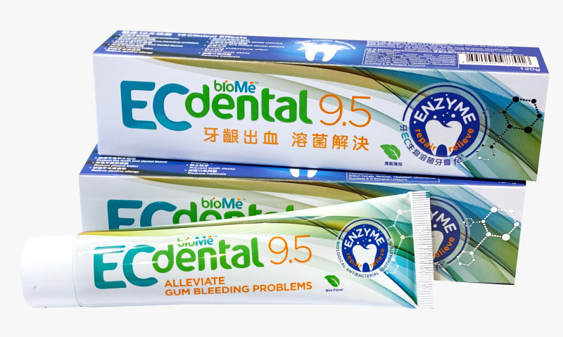 ECdental生物溶菌牙膏 9.5 優惠孖裝[120Gx2][2盒]