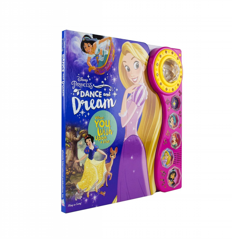 Disney - 迪士尼公主-舞與夢 音樂發聲書 包括多個迪士尼公主人物的故事樂曲