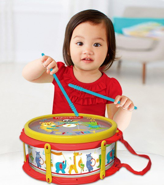 Fisher Price - 費雪兒童樂器敲鼓玩具套裝｜平行進口產品