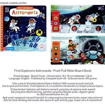 Campbell Books - 英文原版 First Explorers Astronauts 第一位太空探險家 機關操作紙板書