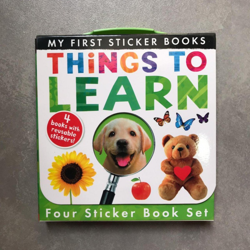 My First Sticker Books - 啟蒙: 我的第一個貼紙書 Things to Learn【4本】｜平行進口產品