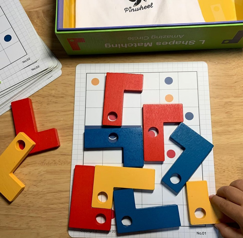 Pinwheel - 木製積木思維邏輯拼圖啟蒙早教玩具