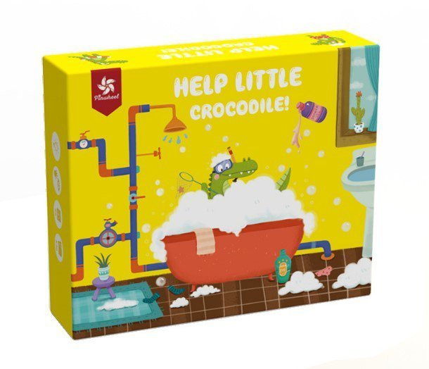 - - Pinwheel兒童邏輯思維訓練桌遊小鱷魚迷宮拼裝積木玩具