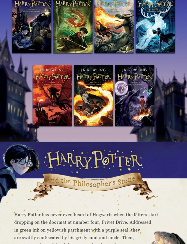 Harry Potter 英版哈利波特英文版 全套Harry Potter 1-7冊 1-8冊 小說書籍