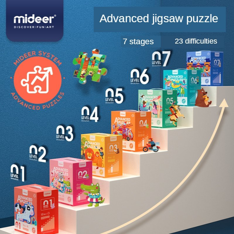 MiDeer - 三合一探險之旅大塊拼圖套裝