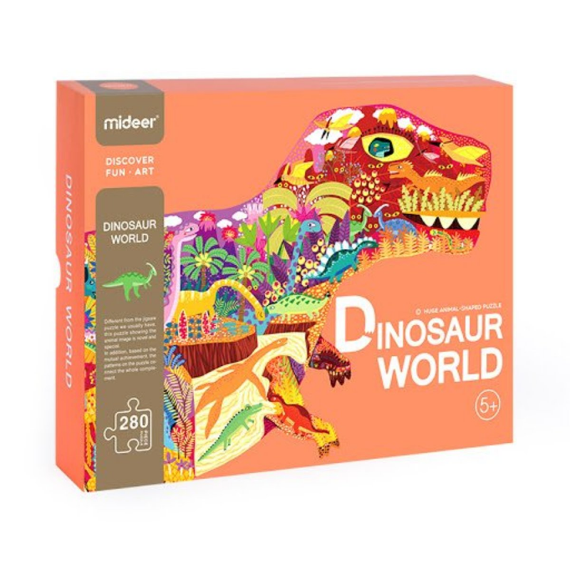 MiDeer 恐龍世界拼圖 280件教育玩具