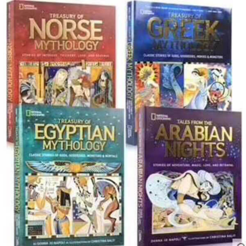 NATIONAL GEOGRAPHIC - 國家地理 - 希臘神話，北歐神話，埃及神話和阿拉伯之夜 4册