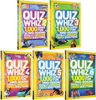 NATIONAL GEOGRAPHIC - 國家地理兒童問答小測驗 英文原版 6冊 Quiz Whiz系列
