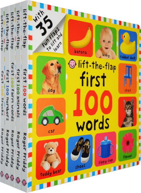 St Martin's Press - LIFT THE FLAPS series First 100 words 幼兒硬皮翻翻書4本裝系列