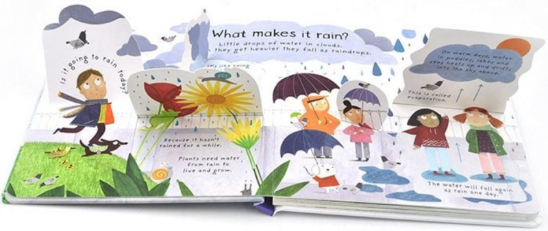 Usborne - What make it rain？是什麼讓它下雨？｜平行進品產品