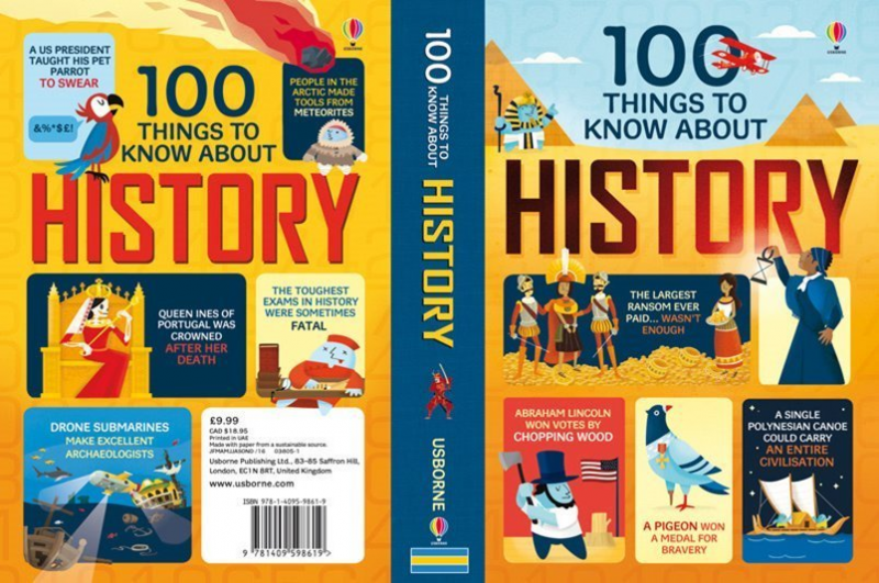 Usborne - 100 Things to Know About 系列【3冊】Food/Science/History｜平行進口產品