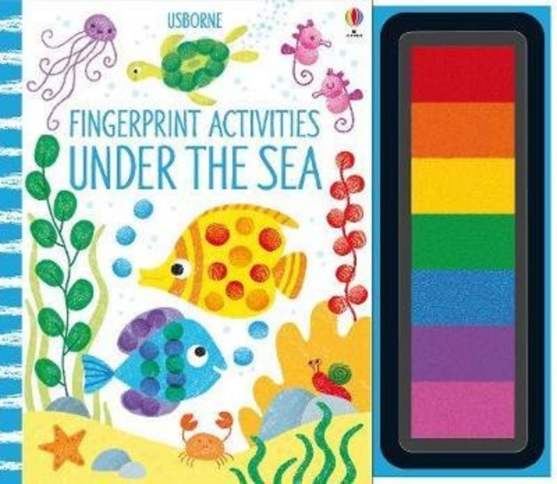 Usborne - 兒童手指繪畫塗鴉  勞作玩具 Under The Sea / Fingerprint activities / Animals｜平行進口產品