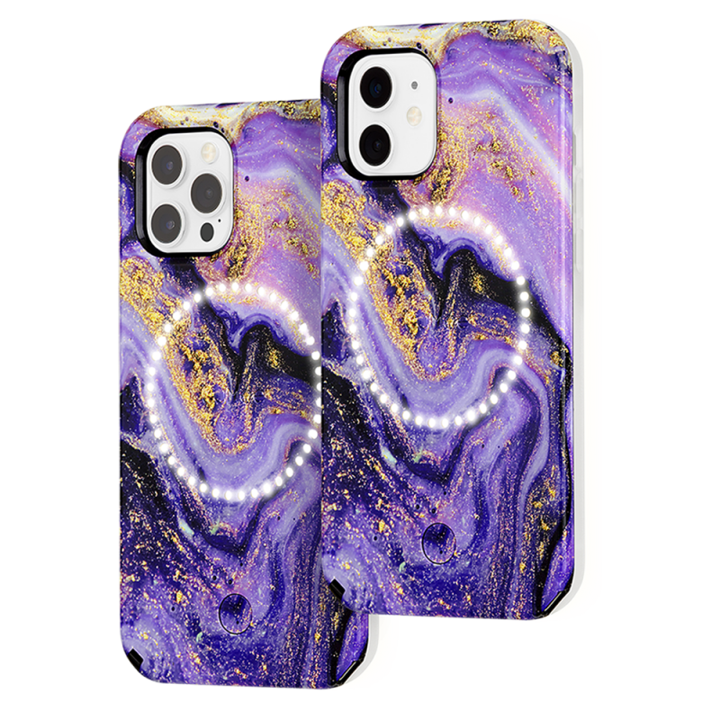 CASEMATE - iPhone 12 系列 - LuMee Duo - Purple Marble 手機殼