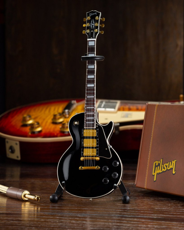 Gibson GG123  Les Paul Custom Ebony 結他複製擺設