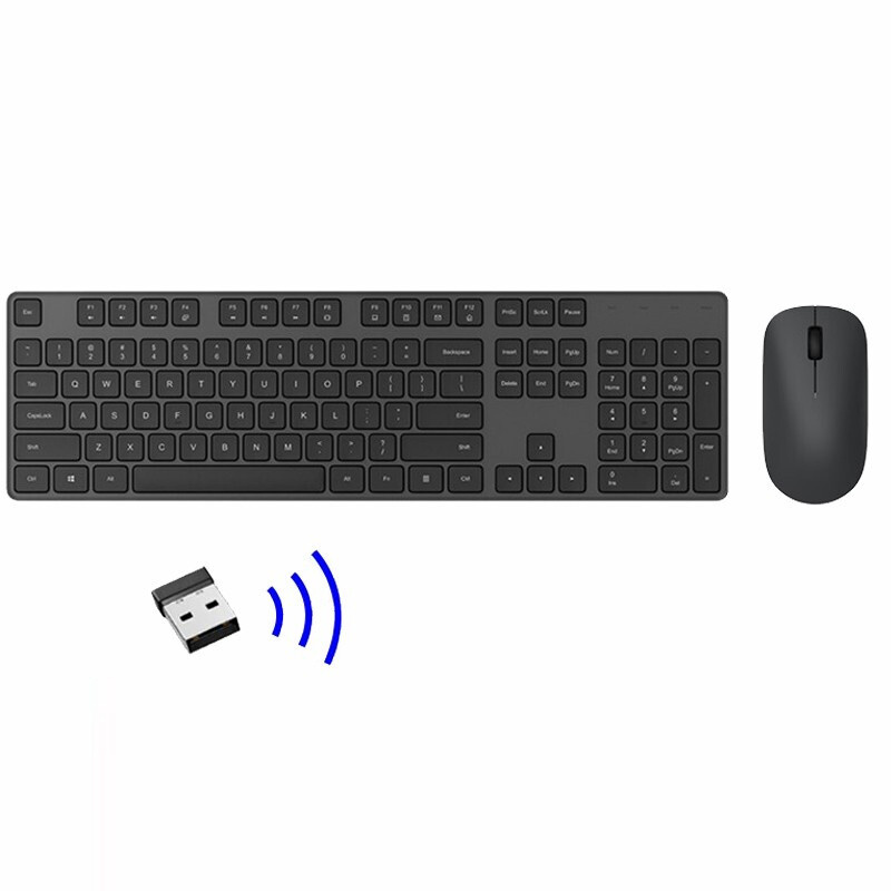 小米 - 小米無線鍵鼠套裝 (鍵盤+滑鼠) 筆記本辦公遊戲 即插即用 2.4GHz無線連接（平行進口）