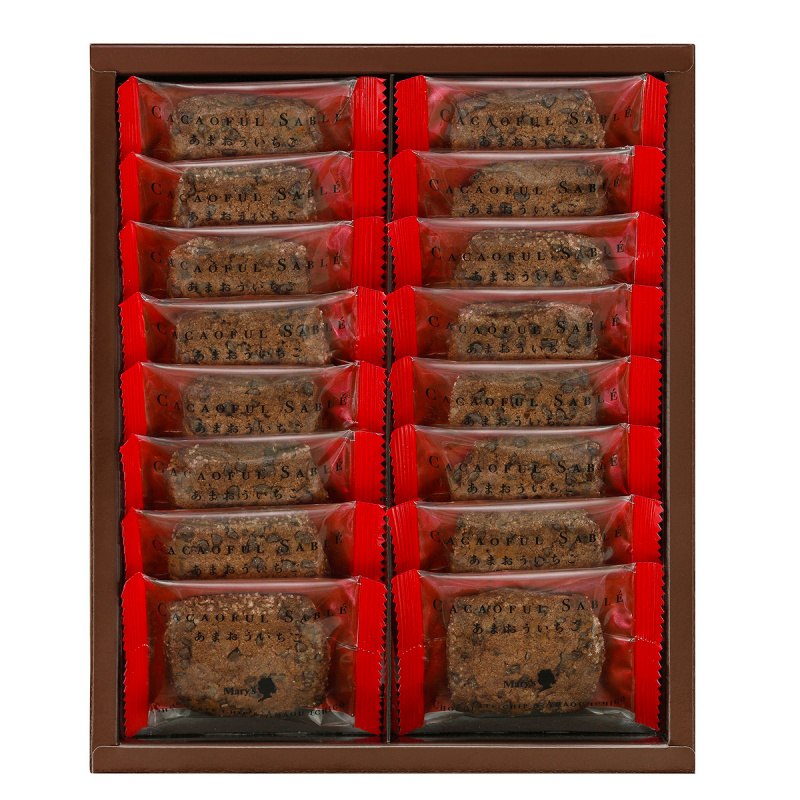 日本Mary's 法式Sable 曲奇 九州限定 福岡草莓 朱古力碎曲奇禮盒 (1盒16塊)【市集世界 - 日本市集】