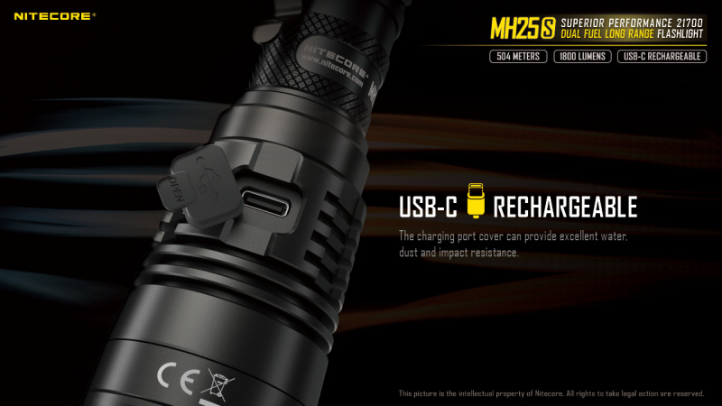 {MPower} Nitecore MH25S USB 充電 美國名廠 Luminus SST-40-W LED 1800 流明 LED Flashlight 電筒 - 原裝行貨