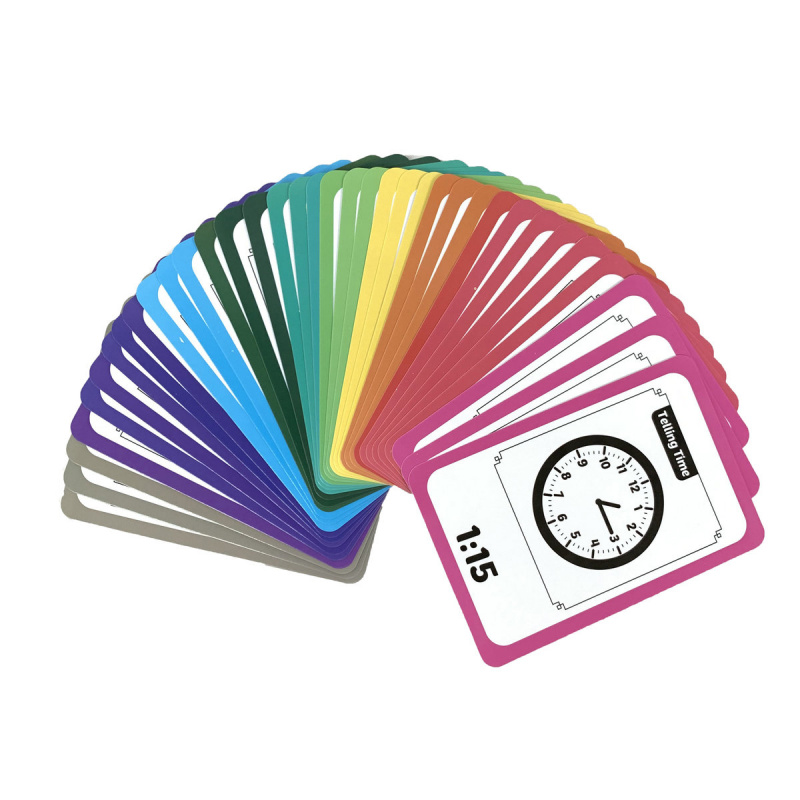 時間學習系列 - 時間學習卡, 時針,分針