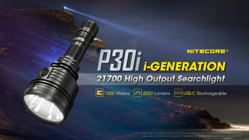 Nitecore P30i 1000米 2000lm TypeC充電 遠射電筒