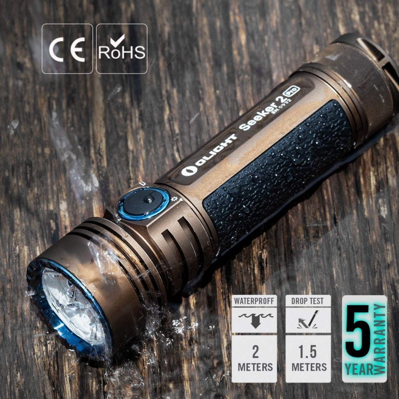 OLIGHT Seeker 2 Pro 3200lm USB充 LED 21700 電筒 沙漠色