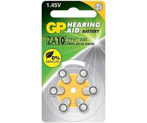GP ZA10 PR70 AC10 DA230 助聽器電池 1.45V 英國制造