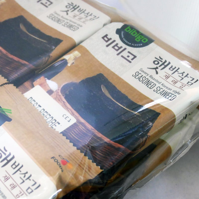 韓版CJ Bibigo 紫菜 香脆形 4g x 12包【市集世界 - 韓國市集】(平行進口)