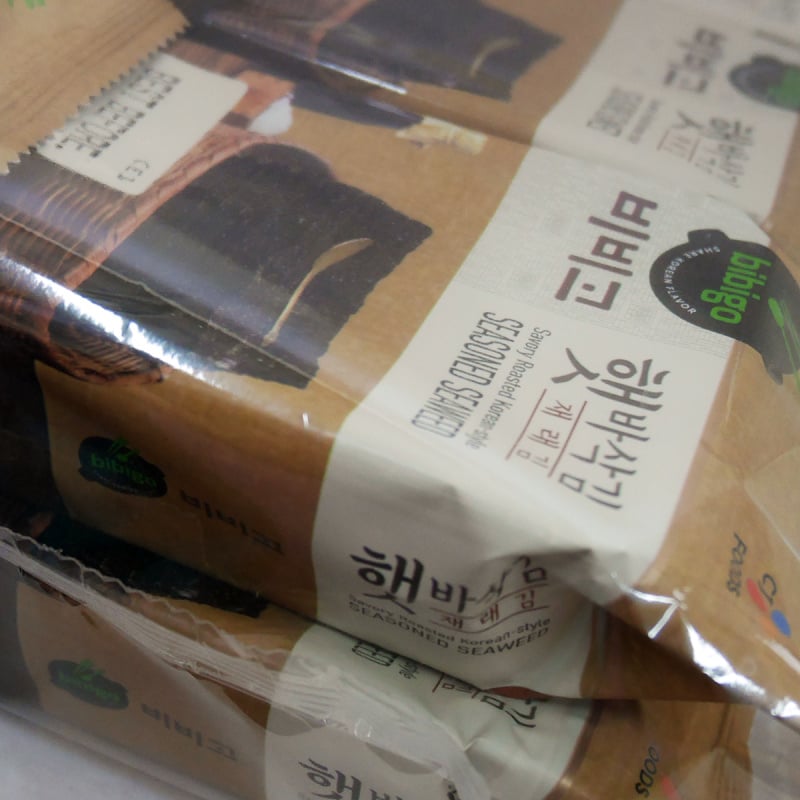 韓版CJ Bibigo 紫菜 香脆形 4g x 12包【市集世界 - 韓國市集】(平行進口)