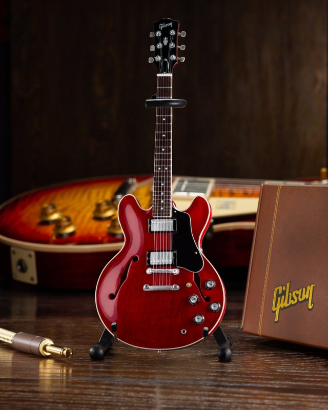 Gibson GG320 Faded Cherry ES-335 1:4 結他複製擺設