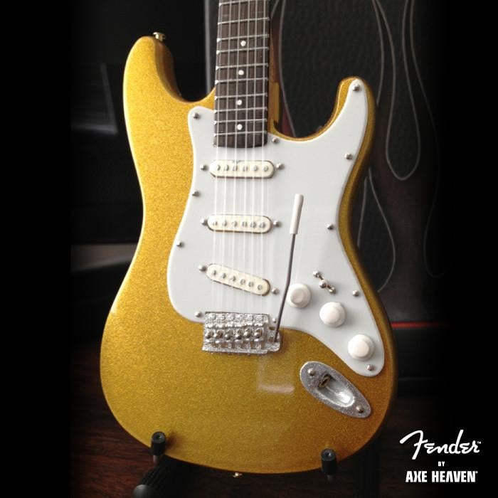 Axe Heaven FS-020 Metallic Gold Fender™ Stratocaster™  迷你結他複製擺設