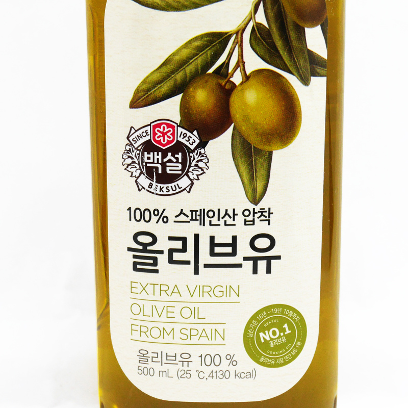 韓版CJ Beksul 食油 初搾橄欖油 500ml【市集世界 - 韓國市集】