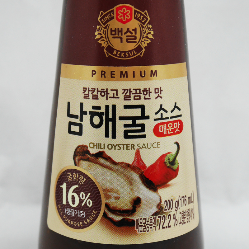 韓版CJ Beksul 醬油 100% 南海辣蠔油  200g【市集世界 - 韓國市集】