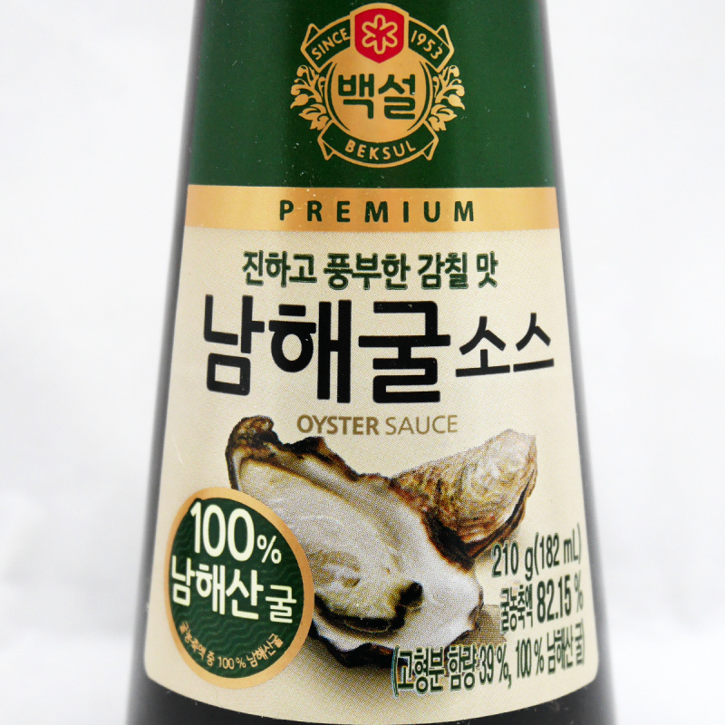 韓版CJ Beksul 醬油 100% 南海蠔油  210g【市集世界 - 韓國市集】