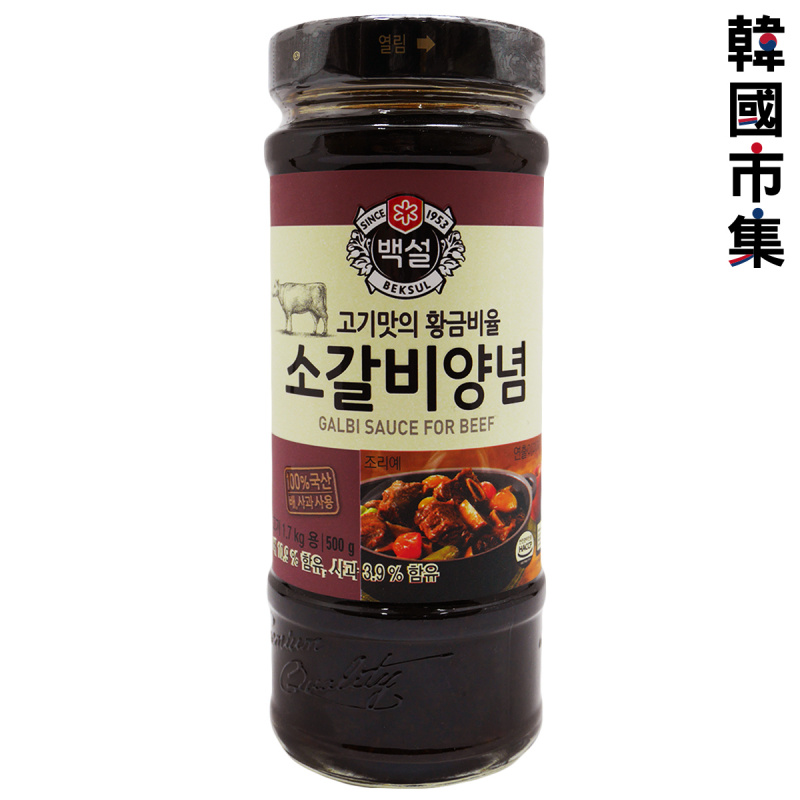 韓版CJ Beksul 醬油 韓式牛肋骨汁 500g【市集世界 - 韓國市集】
