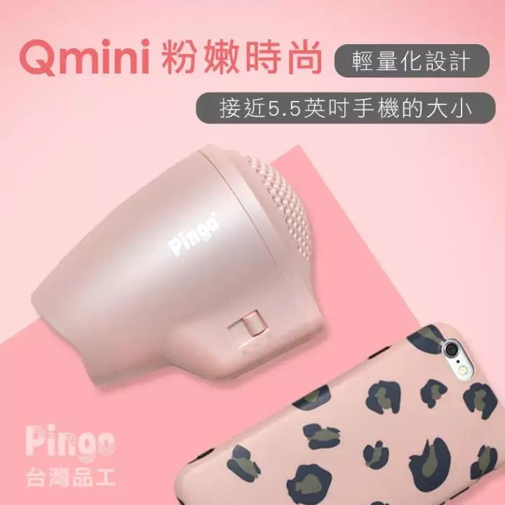 台灣Pingo Travel Qmini Hair Dryer 迷你掌型風筒