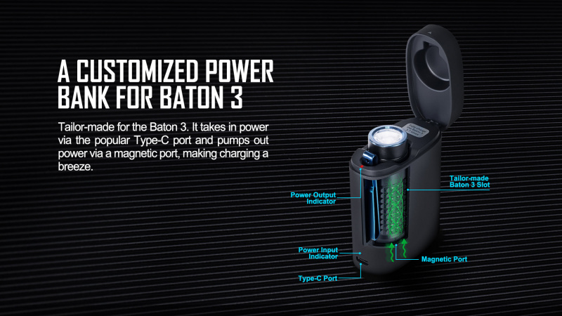 Olight BATON 3 Premium 1200lm 電筒 連手提充電盒