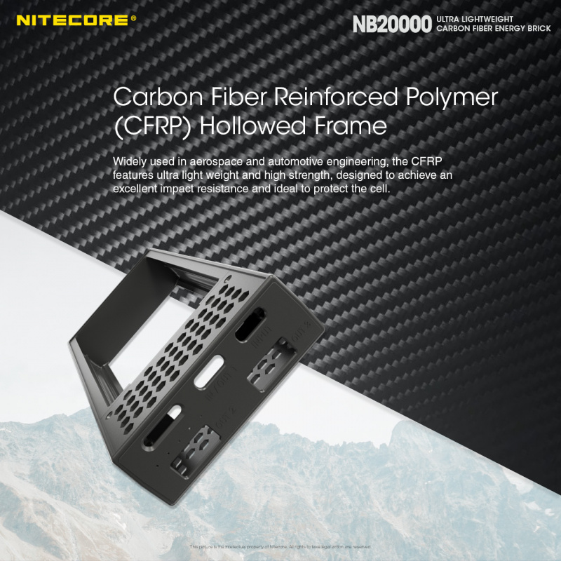 Nitecore NB20000 20000mAh 45w Carbon Power Bank 碳纖防水尿袋
