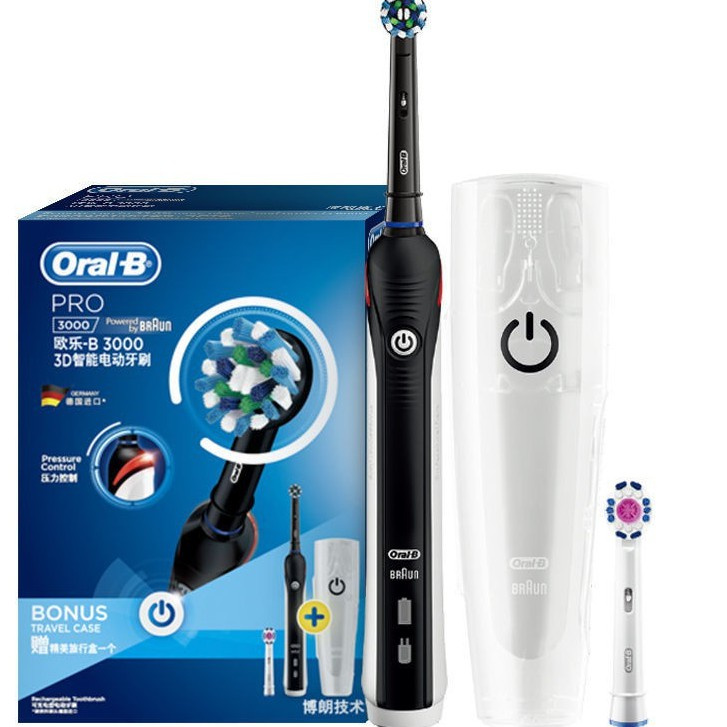 Oral-B Pro3000 專業護理級 智能電動牙刷 (德國製造，送旅行盒及6支刷頭)