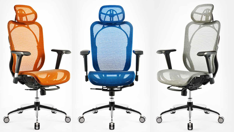 iRocks 艾芮克 T05 Ergonomic Chair 人體工學椅 [黑/藍/灰/橙]