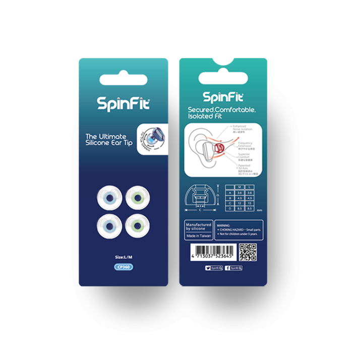 SpinFit 真無線耳機專用耳塞 CP360