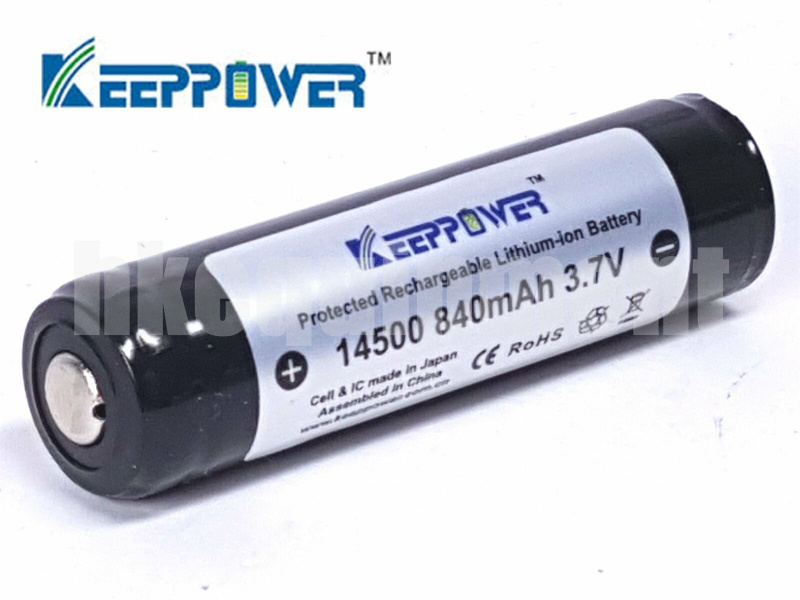 Keeppower 14500 J2 3.7v 840mAh 有保板 有保護 鋰電池 充電 日本芯