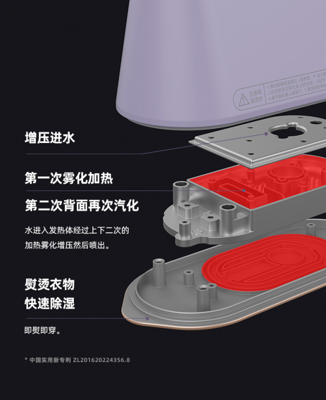 Daewoo大宇便攜式熨燙機HI-029​ 紫色