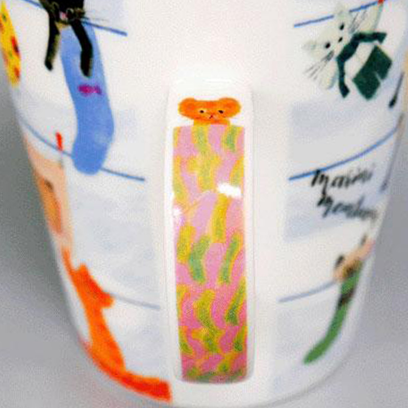 日本E.minette 小貓卡通 日本製瓷杯 【市集世界 - 日本市集】