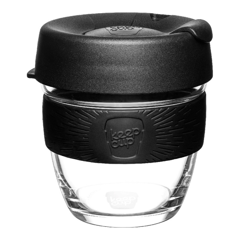 KeepCup Brew 鋼化玻璃外帶杯 S/8oz/227ml - 黑色