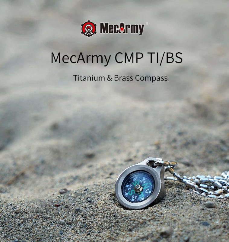 MecArmy CMP 鈦金屬 / 黃銅 指南針