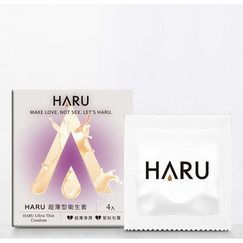 HARU Ultra Thin 超薄滑潤安全套 4片裝