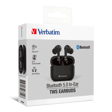 Verbatim 威寶 藍牙 5.0入耳式 Hi Fi真無線TWS耳塞式耳機 (兩色）