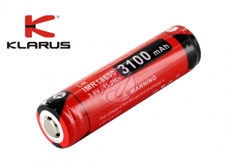 Klarus 18GT-IMR31 IMR18650 3100mAh 3.6V 12A 有保護 鋰電池 充電池 香港行貨