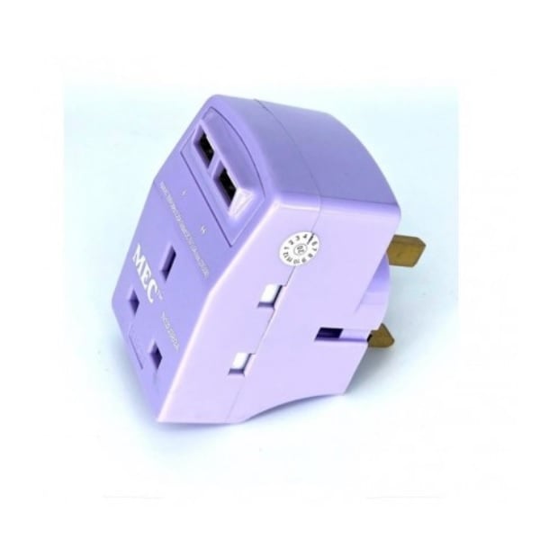 MEC 和風日式萬能插蘇連2 USB 充電器 N13USB3A[充電器 電池] 【香港行貨保養】