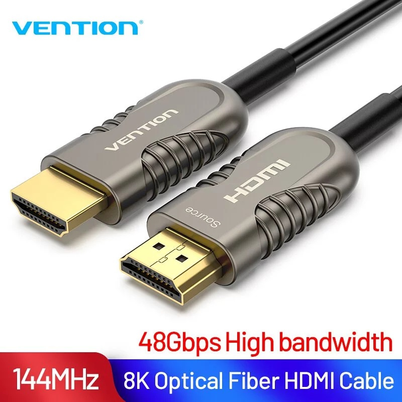 VENTION Optical HDMI Cable 8K Black Metal Type CE-VOH81A[電腦線材]【香港行貨保養】